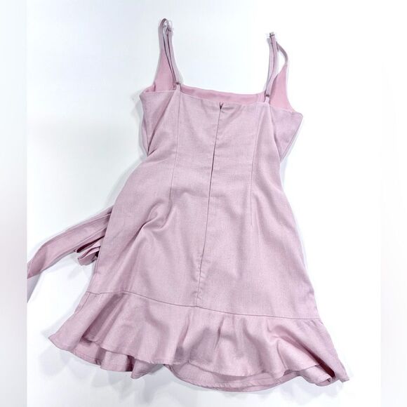 Princess Polly pink cotton spaghetti strap mini dress 2 - Picture 2 of 11